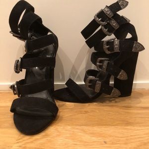 Never Worn Nasty Gal Buckled Heels